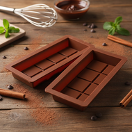 Silicone Thickened Dubai Chocolate Bar Molds 10/30/60 Grids for Big Candy Bars 3D DIY Biscuit Baking