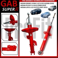 GAB SUPER R RED FRONT ABSORBER / REAR ABSORBER - NISSAN GRAND LIVINA 1.6 1.8 (X11J)/SYLPHY 2.0 (G11)