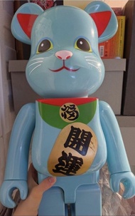 1000% BEARBRICK 招財貓 洪陽夜光