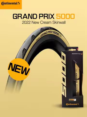 New Continental GrandPrix 5000/700X25C 28C Clincher Road Bicycle Tires Cream Skinwall Bicycle Foldin
