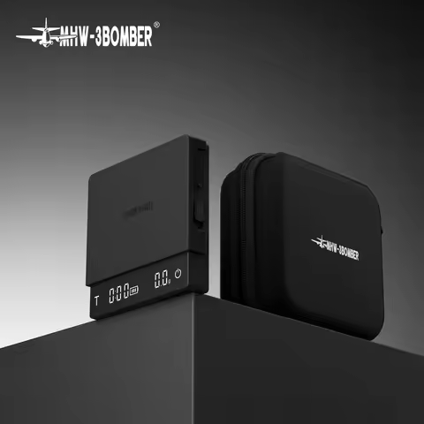MHW-3BOMBER Mini Coffee Scale with Auto Timing 2kg/0.1g Kitchen Scale for Espresso and Pour-Over Cof