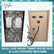Dual car wash timer wood box Allan Vending Machine ADJUSTABLE TIME