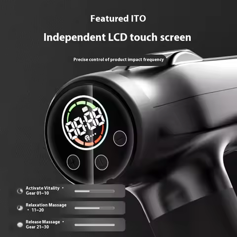 Double Head Handheld Mini Massager Gun with Deep Tissue Percussion Muscle Massage Gun Multifunctiona