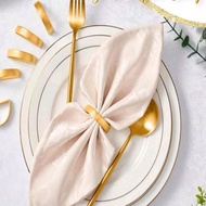 6/2/1pc Arch Napkin Rings, Golden D-Shaped Napkin Holder Foran & Woman, Reusable Family Gathering, B