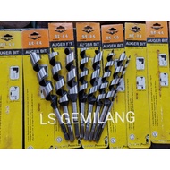 BLACK EAGLE BE-44 1/4" - 1" Auger Bit for wood use for drill wood drill bit mata drill kayu