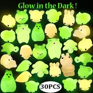 LETONG Mochi Animals Stress Toys, 24 Pcs Glow in The Dark Mochi Squishy Toy Best Xmas Gifts For Kids