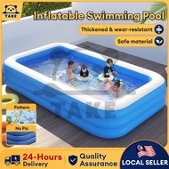 TAKE Kolam Mandi Budak Family Inflatable Swimming Pool Kids Pool Baby Pool Kolam Mandi Besar kolam r