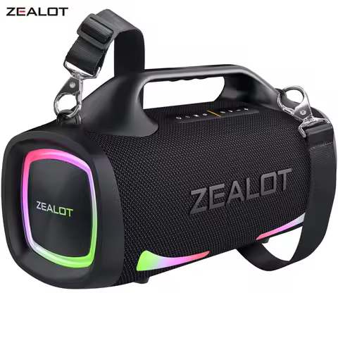 Zealot_S79 100W High power portable Bluetooth speaker RGB light IPX6 waterproof outdoor party speake