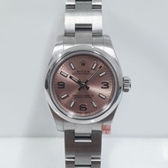 ROLEX 勞力士 176200 蠔式OP 2017/07全配件 蠔式女錶 超美香檳色數字面盤 大眾當舖B407