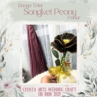 Bunga Telur Songket Peony Pahar