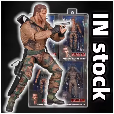 In Stock NECA KO Predator 30th Anniversary Jungle Encounter Dutch Extraction Dutch Patrol Dutch Disg