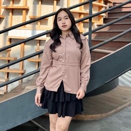 KEMEJA Amelia Blouse Top Toyobo MaterialWanita