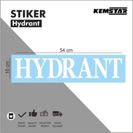 Hydrantcutting stiker 54x10 cm White