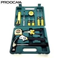 PROOCAM D-8012 12PCS household tool set hardware toolbox car life hammer manual set tool