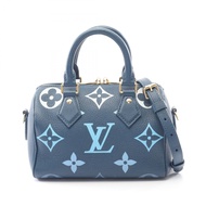 【二手】LOUIS VUITTONSpeedy Bandoulière 20 手提包，泳池邊款 M46517，藍色皮革 Speedy Bandoulière 20 女款