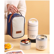 G7-Ori Love Kitchen Life Heat Resistant Lunch Box Double Layer 680ml Double Layer Sus304 White ORI10