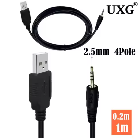 1Pc 2.5mm New USB Charger Power Cable Cord for Synchros E40BT/E50BT Headphone J56BT S400BT S700 Easy