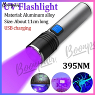 395nm UV ไฟฉาย Blacklight Zoomable USB ชาร์จแสง UV ไฟฉายอัลตราไวโอเลตสำหรับการตรวจจับปัสสาวะสัตว์เลี