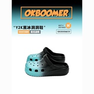 [Hot Sale]OKBOOMER/Y2K Black Ice Clogs for Couples in Summer2024New stylish punk-style open-toe sand