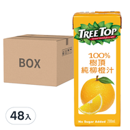 TREE TOP 樹頂 100%純柳橙汁  48入  200ml