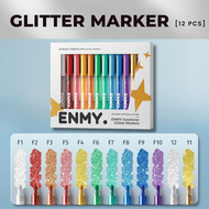ENMY Black Box Direct Ink Acrylic Marker Set Glitter Markers