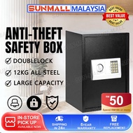 Safety Box Anti-Theft Prevention Cash Box Double Layer Password/Key Unlock Peti Besi 保險箱