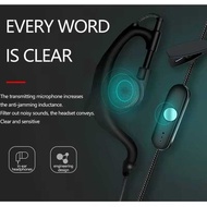 Headset Mic Walkie Talkie PTT Single Earpiece 2 Pin Baofeng
