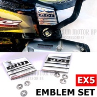 EX5 DREAM LEGSHIELD CDI EMBLEM (1sets) Honda LEG SHIELD HIGH POWER KEPUK PUTIH GETAH RUBBER LOGO BOD