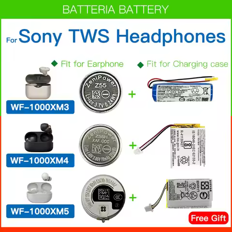 Original Z55 Z55H Z55FH Replacement Earphones Battery For Sony WF-1000XM4 WF-1000XM3 WF-1000XM5 Earb