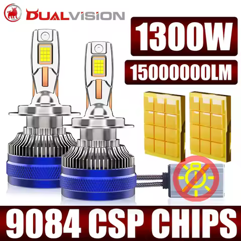 Dualvision 1500000LM 1300W H4 H7 H11 LED CANbus K5C K6C H1 H8 H9 9005 9006 HB3 HB4 9012 HIR2 Led Hea