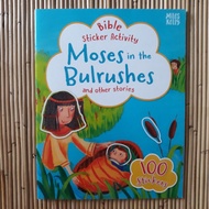100 Stickers Moses in Bulrushes &amp; Other Stories (new) Bible Activity Book Bible Story Activities