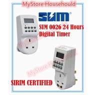 Sum0026 13A Digital Timer Plug (Back up Battery)