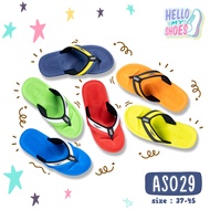 ASSO รองเท้าแตะ รุ่น AS029 รองเท้าแตะผู้ชาย รองเท้าแตะผู้หญิง รองเท้าแตะหูหนีบ รองเท้าหูคีบ รองเท้าแตะพื้นนิ่ม รองเท้าแตะลำลอง (498)