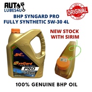BHP SynGard Pro 5W30 Fully Synthetic 4L (FOC 1 x Jersey) - BHP Car Engine Oil