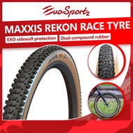 Maxxis Rekon Race Tyre | Tan Wall Tire | Skin Wall MTB Tyres