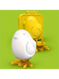 1套具有創意的黃色雞蛋模,可用於製作自製煮蛋、米糰和便當盒；廚房小工具與配件