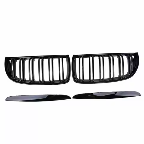 Glossy black front bumper kidney grille grill is suitable for BMW E90 E91 325i 335i 2005-2008