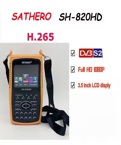 SATHERO SH-820HD acm DVB-S2 DVB-T/T2 CCTV Combo vs gtmedia v8 finder pro2 Digital Satellite Meter h.