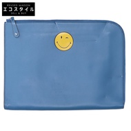 Anya Hindmarch Smile L型拉鍊皮革手拿包 [二手]