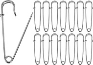 HARFINGTON 30pcs Safety Pins 2.76 Inch (70mm) Electroplated Steel Large Safety Pin Bulk Heavy Duty 1