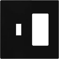 TG Combination Toggle Light Switch/Decorator Light Switch Plate, Double Switch Wall Plate, Standard 