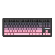 คีย์บอร์ดแบบกลไกไร้สาย M87PRO ลายฉลามโจมตีด้วยปุ่มกด PBT พิมพ์ด้านข้าง