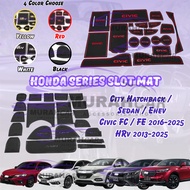 Honda City Hatchback Sedan EHEV Civic FC FE HRV 2013-2025 Car Interior Slot Mat