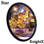 KnightX Star Line Star Filter 4 6 8 Piont Streak Effects for Canon Nikon Sony Fujifilm dslr color li