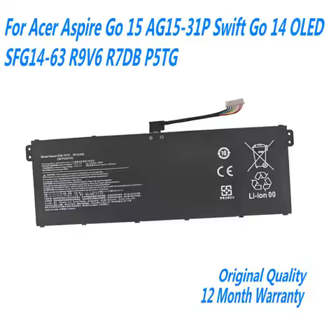 11.37V 4661mAh 53Wh AP23ABL Laptop Battery For Acer Aspire Go 15 AG15-31P Swift Go 14 OLED SFG14-63 