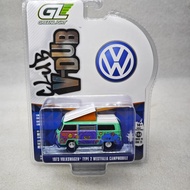 Green Light 1: 64 V-Dub Series 21-1973 Volkswagen T2 West Ferry Camper-Music Festival Van