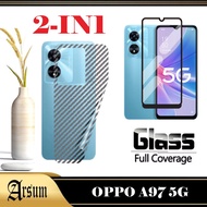 LAYAR Garskin Skin Carbon OPPO A97 5G Garskin, Front Screen Protector 2IN1 Package
