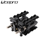 Litepro folding bike Aluminum Alloy Quickly Release Pedal Placement Buckle  Pedal QR Device For Brom