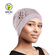 QIUJUU Women Hijab Comfort Scarf Cap Softness Cancer Chemo Beanies Cap