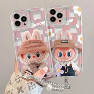 Crystal Chain Labubu for Infinix Hot 8 9 10 11Play 10Lite 12i 20i 30Play 30 30i 40 40Pro 40i Spark 2